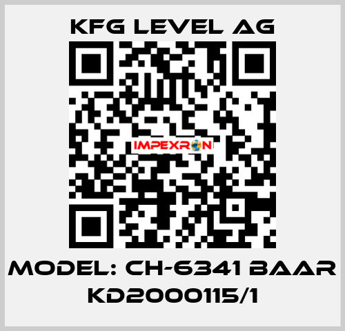 Model: CH-6341 Baar KD2000115/1 KFG Level AG