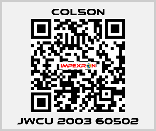 JWCU 2003 60502 Colson