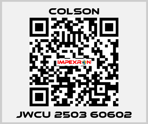 JWCU 2503 60602 Colson