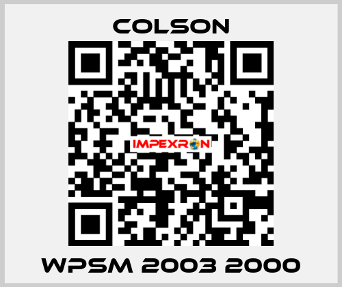WPSM 2003 2000 Colson