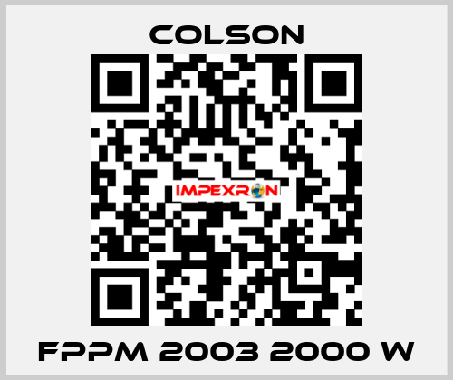 FPPM 2003 2000 W Colson