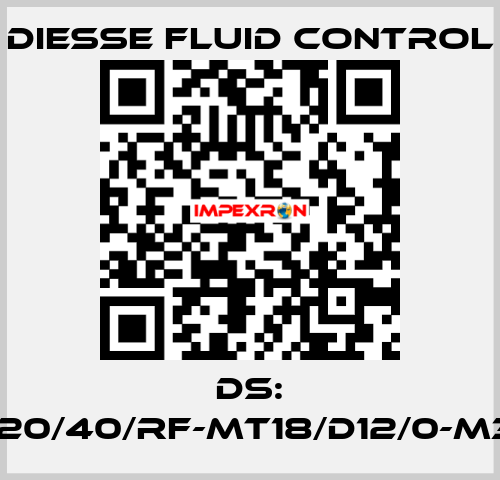 DS: LG-RBR15-20/40/RF-MT18/D12/0-M340-CS/CS DIESSE Fluid Control