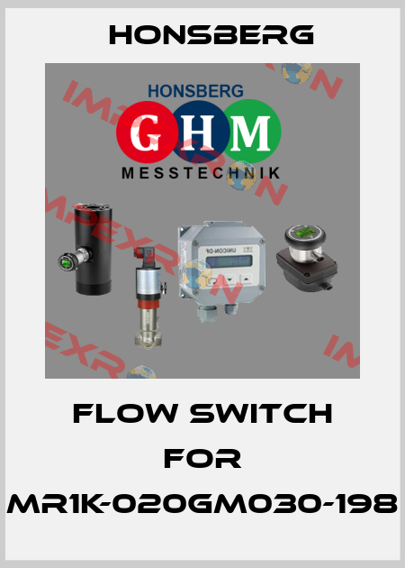 Flow Switch for MR1K-020GM030-198 Honsberg