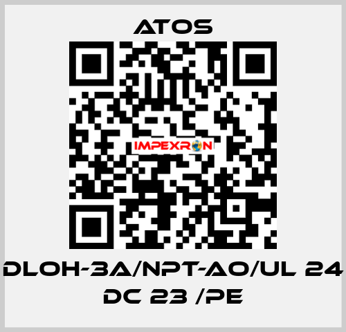 DLOH-3A/NPT-AO/UL 24 DC 23 /PE Atos