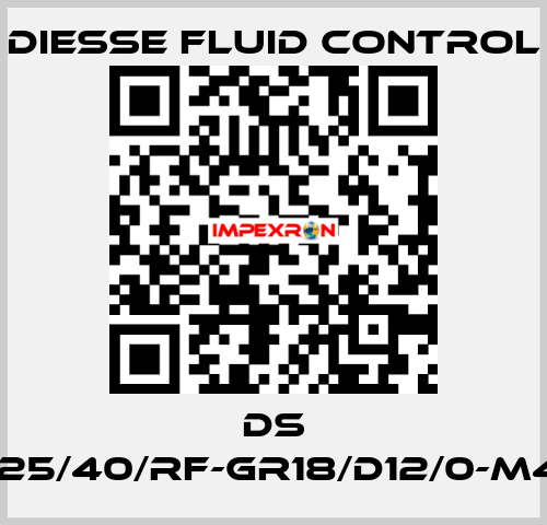 DS LG-RBR17-25/40/RF-GR18/D12/0-M420-CS/CS DIESSE Fluid Control