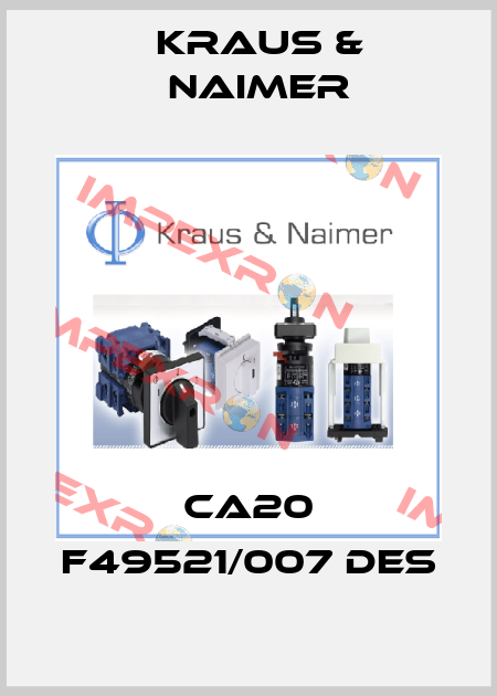CA20 F49521/007 DES Kraus & Naimer