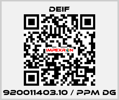 920011403.10 / PPM DG Deif
