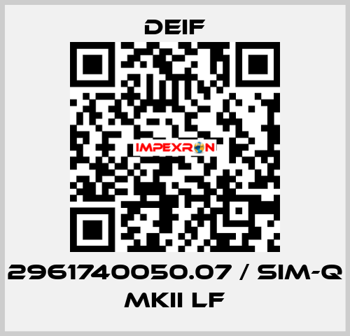 2961740050.07 / SIM-Q MKII LF Deif