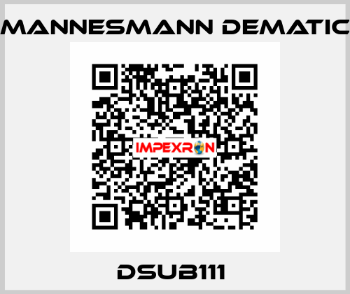 DSUB111  Mannesmann Dematic