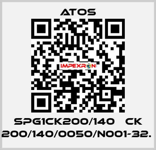 SPG1CK200/140   CK 200/140/0050/N001-32.  Atos