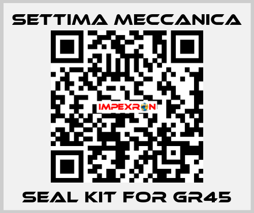 Seal kit for GR45 Settima Meccanica