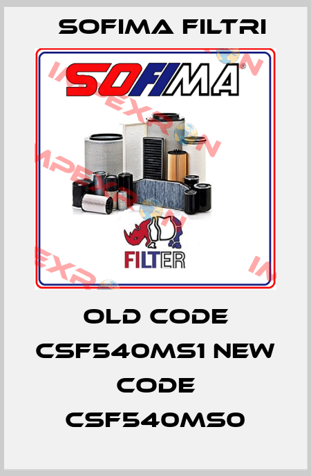 old code CSF540MS1 new code CSF540MS0 Sofima Filtri