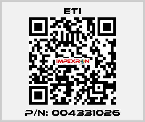 P/N: 004331026 Eti