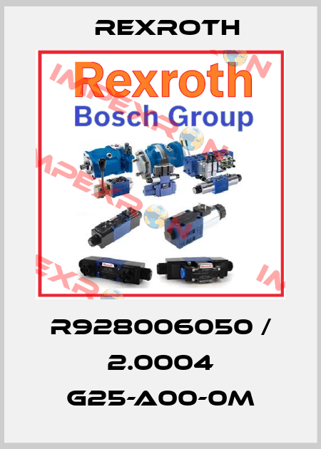 R928006050 / 2.0004 G25-A00-0M Rexroth