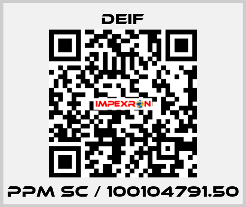 PPM SC / 100104791.50 Deif