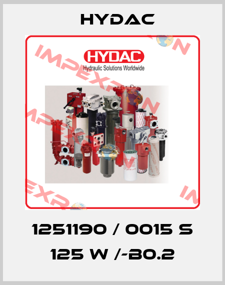 1251190 / 0015 S 125 W /-B0.2 Hydac