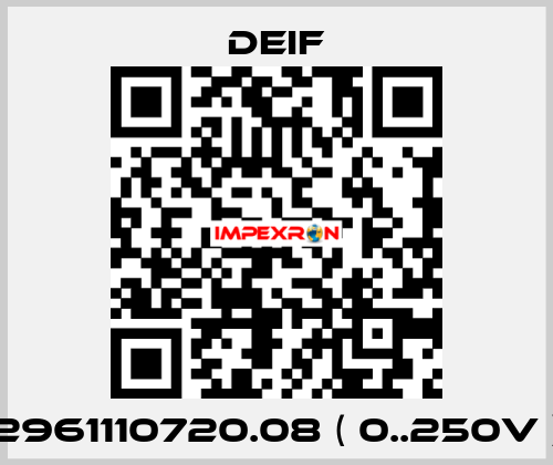 2961110720.08 ( 0..250V ) Deif