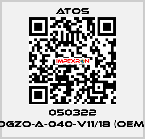 050322 DGZO-A-040-V11/18 (OEM) Atos