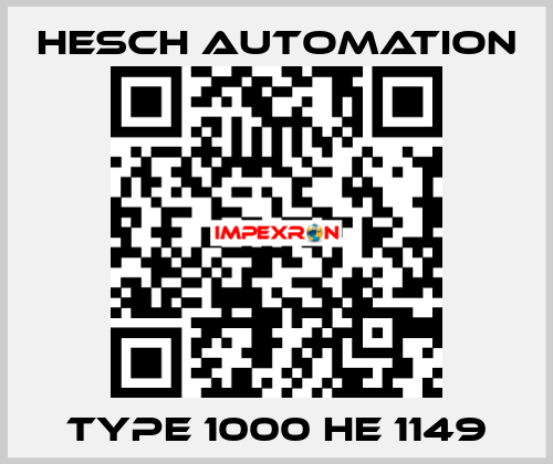 TYPE 1000 HE 1149 Hesch Automation