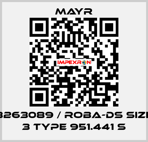 8263089 / ROBA-DS Size 3 Type 951.441 S Mayr