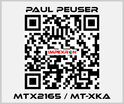 MTX2165 / MT-XKA PAUL PEUSER