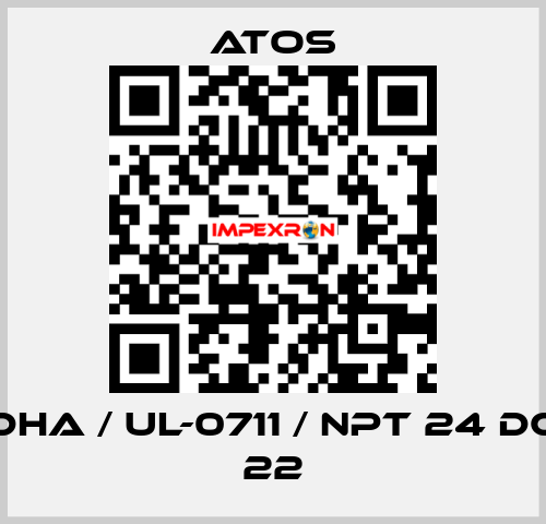 DHA / Ul-0711 / NPT 24 DC 22 Atos