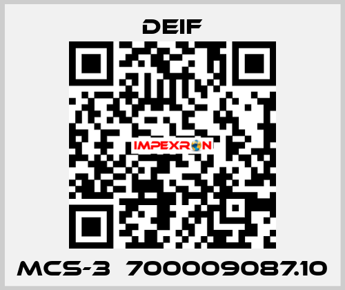 MCS-3  700009087.10 Deif
