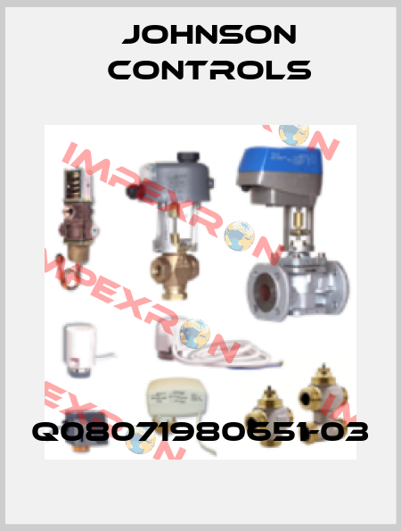 Q08071980651-03 Johnson Controls