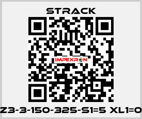 Z3-3-150-325-S1=5 XL1=0 Strack