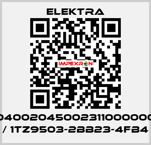 04002045002311000000 / 1TZ9503-2BB23-4FB4 ELEKTRA