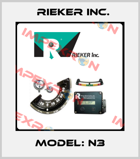 MODEL: N3 Rieker Inc.