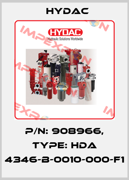 P/N: 908966, Type: HDA 4346-B-0010-000-F1 Hydac