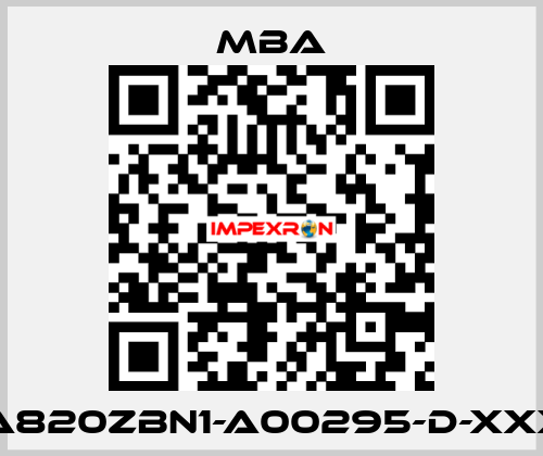 MBA820ZBN1-A00295-D-XXXXX MBA