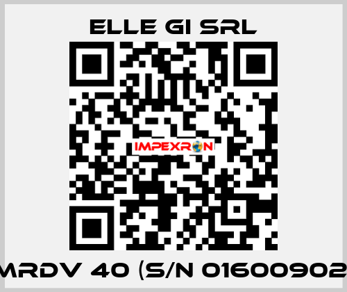 MRDV 40 (S/N 01600902) ELLE GI SRL
