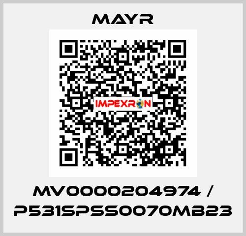 MV0000204974 / P531SPSS0070MB23 Mayr