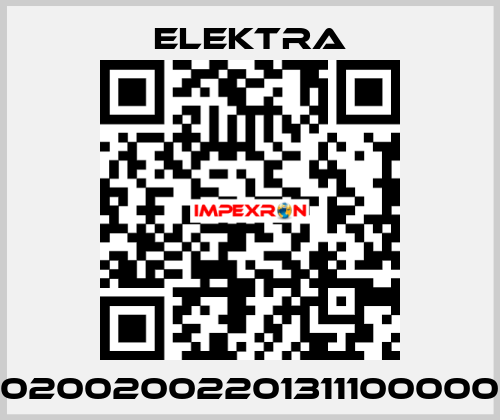 02002002201311100000 ELEKTRA