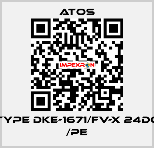 Type DKE-1671/FV-X 24DC /PE Atos