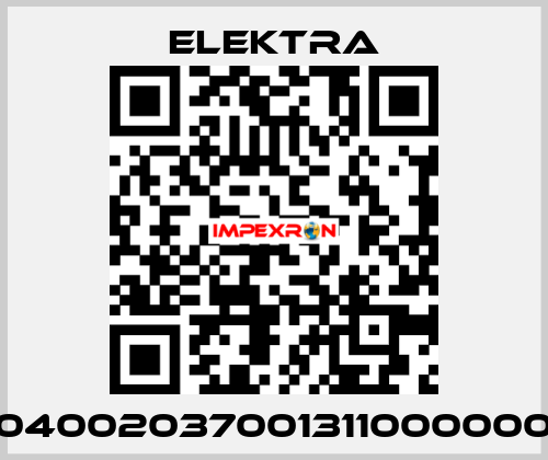 04002037001311000000 ELEKTRA
