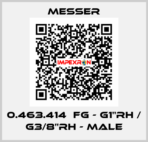 0.463.414  FG - G1"RH / G3/8"RH - Male Messer