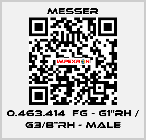 0.463.414  FG - G1"RH / G3/8"RH - Male Messer