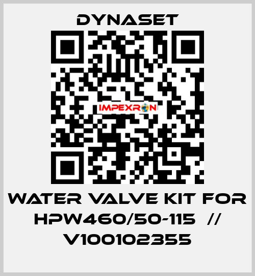 Water Valve Kit for HPW460/50-115  // V100102355 Dynaset