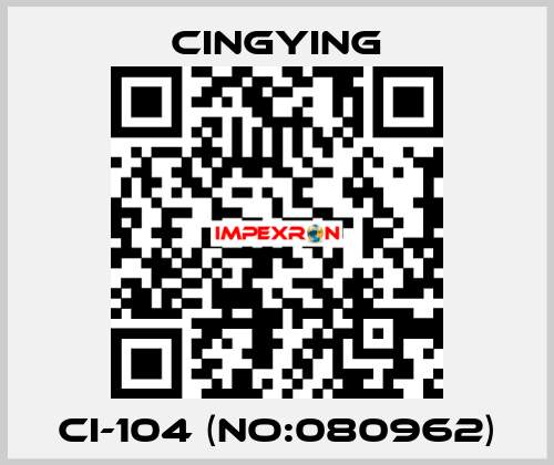 CI-104 (No:080962) CingYing