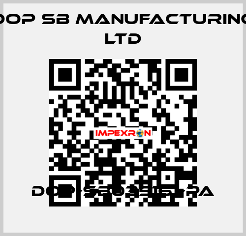 DOP-SB035161-PA DOP SB Manufacturing Ltd