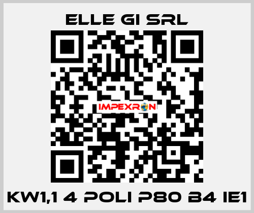 KW1,1 4 POLI P80 B4 IE1 ELLE GI SRL