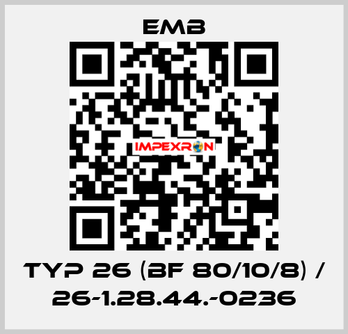 Typ 26 (BF 80/10/8) / 26-1.28.44.-0236 Emb