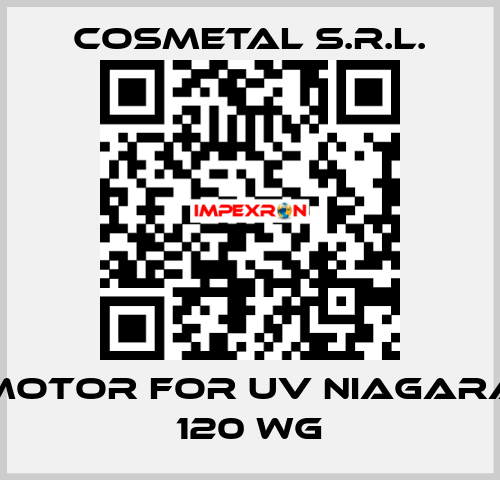 motor for UV NIAGARA 120 WG Cosmetal s.r.l.