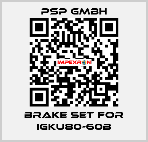 Brake set for IGKU80-60B PSP GmbH