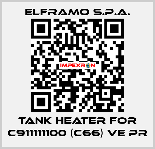 tank heater for C911111100 (C66) VE PR Elframo S.P.A.