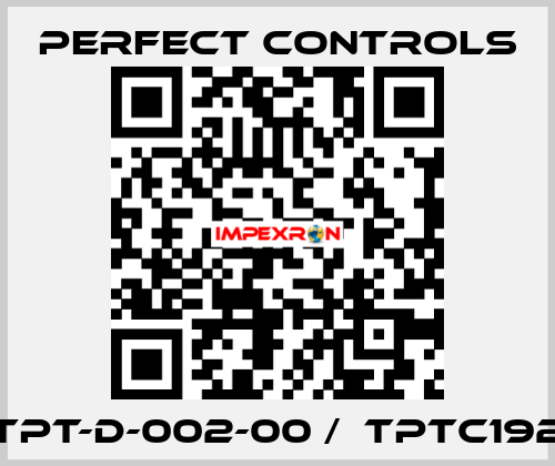 TPT-D-002-00 /  TPTC192 PERFECT CONTROLS