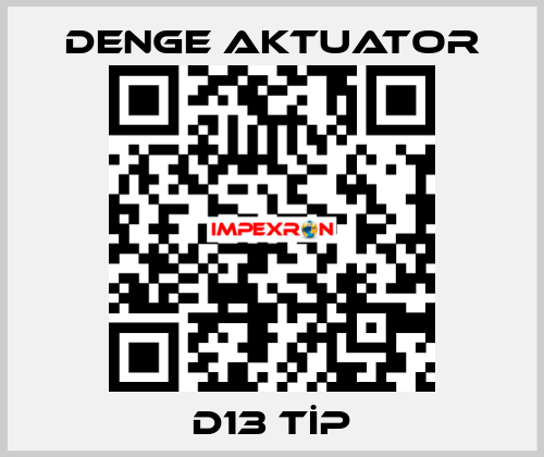 D13 TİP DENGE AKTUATOR